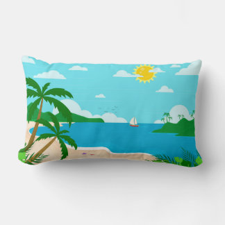 Cojín Lumbar A Través Del Diseño De Pillow En El Paisaje Natura