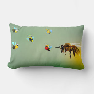 Cojín Lumbar Abeja Feliz