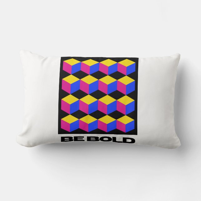 Cojín Lumbar "Abrazar la geometría del éxito" (Anverso)