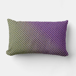 Cojín Lumbar Abstract Geometric Gradient Checker Pattern 1278