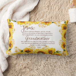 Cojín Lumbar Abuela Abuela Personalizable de oración cristiana