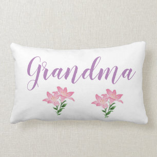 Cojín Lumbar abuela de la flor