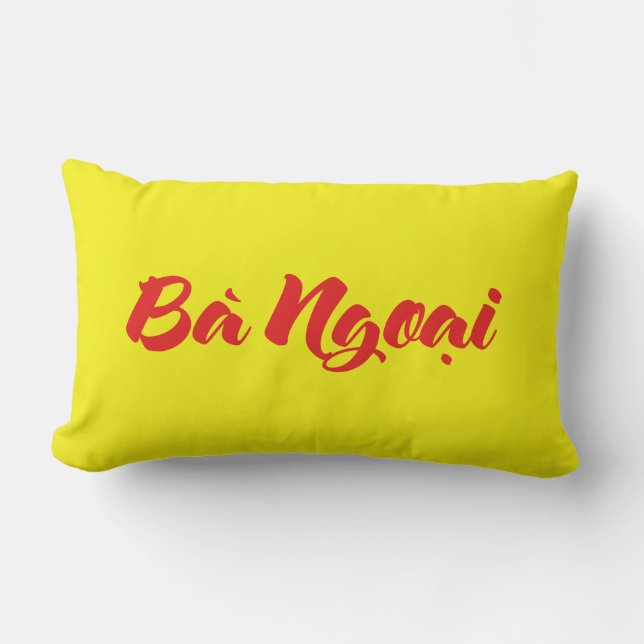 Cojín Lumbar Abuela vietnamita (materna) - Bà Ngoach i (Anverso)