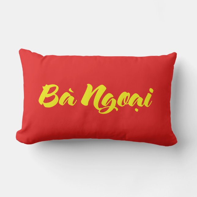Cojín Lumbar Abuela vietnamita (materna) - Bà Ngoach i (Anverso)