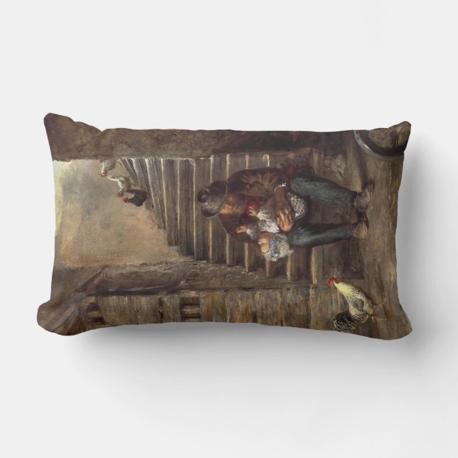 Cojín Lumbar Abuelo que cuida a su nieto (Anverso)