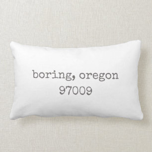 Cojín Lumbar Aburrido, código postal de Oregon Pillow Lumbar