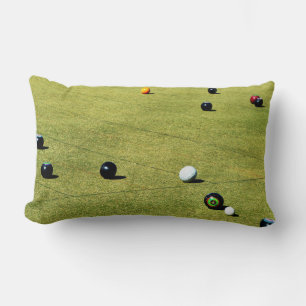 Cojín Lumbar Acción de los bolos de hierba,