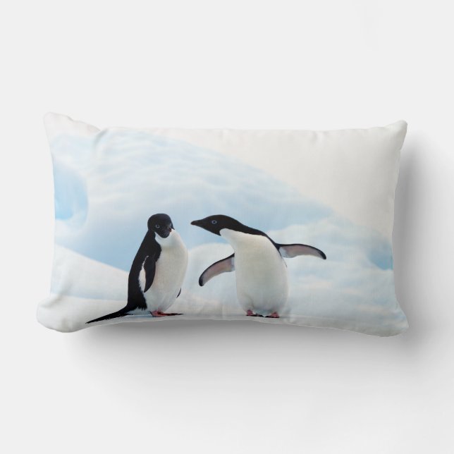 Cojín Lumbar Adelie Penguins (Anverso)