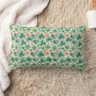Cojín Lumbar Adorable Clovers and Hearts
