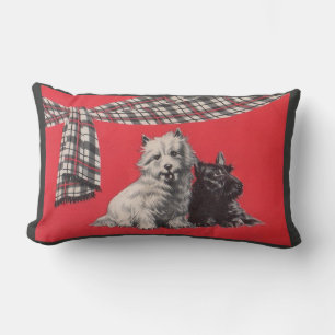 Cojín Lumbar adorable huella de los territorios escoceses