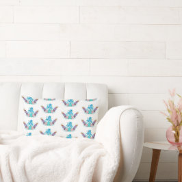 Cojín Lumbar Adorable pulpo oceánico y colorido pulgar de las c