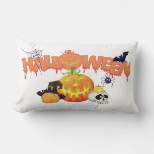 Cojín Lumbar Adornos lindos de Halloween