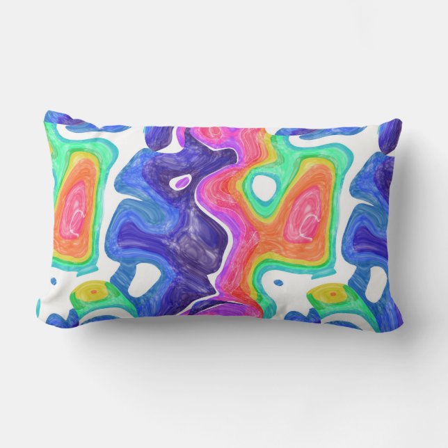 Cojín Lumbar agitación colorida (Anverso)