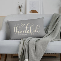 Agradecido Nombre de Familia Personalizado Gris