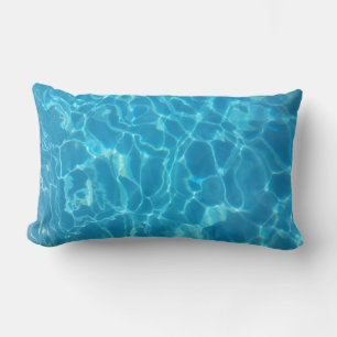 Cojín Lumbar Agua de Piscina Azul Celeste Cristalina