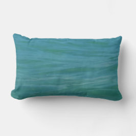 Cojín Lumbar Aguamarine Waves Beach Tema Tropical Azul Verde