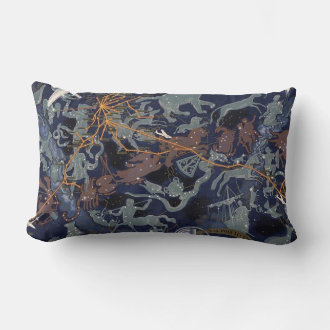 Cojín Lumbar Air France: Ciel tous de los les de los dans de De (Anverso)