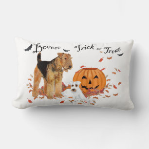 Cojín Lumbar Airedale Terrier Halloween