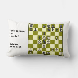 Cojín Lumbar Ajedrez Mate En 2 Rompecabezas #2