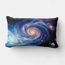 Cojín Lumbar Al principio, Dios y el Verso de la Creación