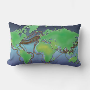 Cojín Lumbar Alambres de comunicación bajo el mar