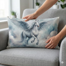 Alas blancas de Pegasus Suave paisaje de sueños de