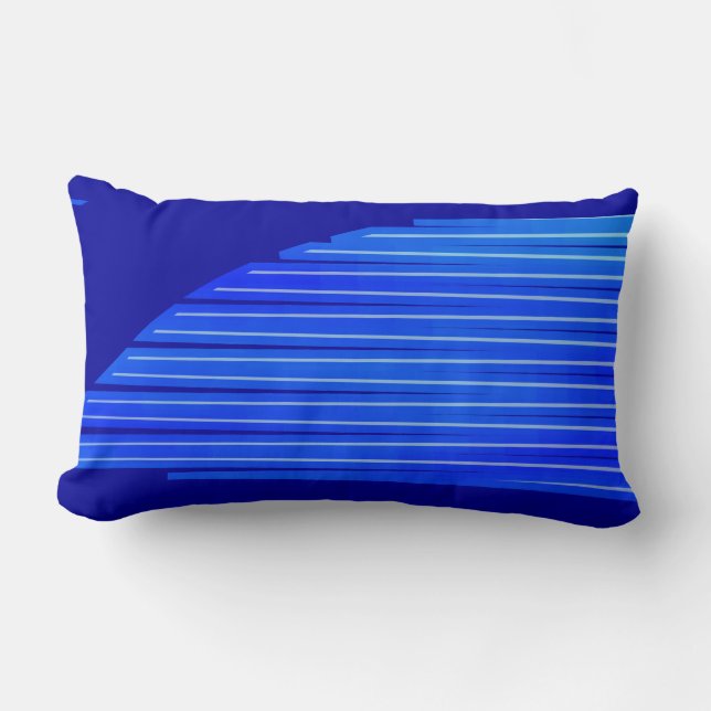 Cojín Lumbar Alas heladas azul (Anverso)