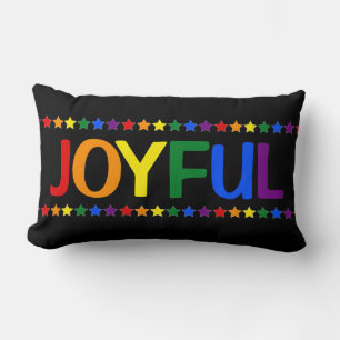 Cojín Lumbar Alegre decoración de Navidades LGBT Rainbow Festim