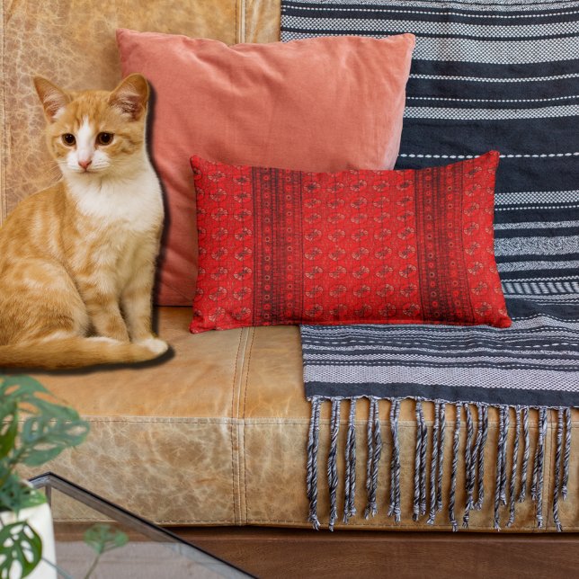 Cojín Lumbar Alfombra oriental en rojos vivos (Subido por el creador)