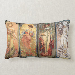 Cojín Lumbar Alfonso Mucha cuatro amortiguadores de las