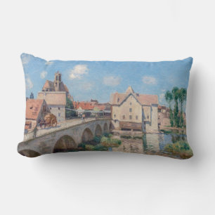 Cojín Lumbar Alfred Sisley - El Puente de Moret