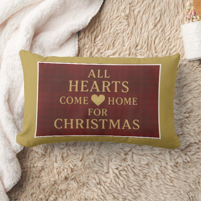 Cojín Lumbar All Hearts Come Home for Christmas | Inclusion (Manta)