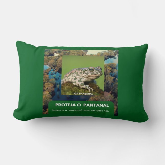 Cojín Lumbar Almofada de Lombar 33 x 53,34 cm SAPO (Anverso)