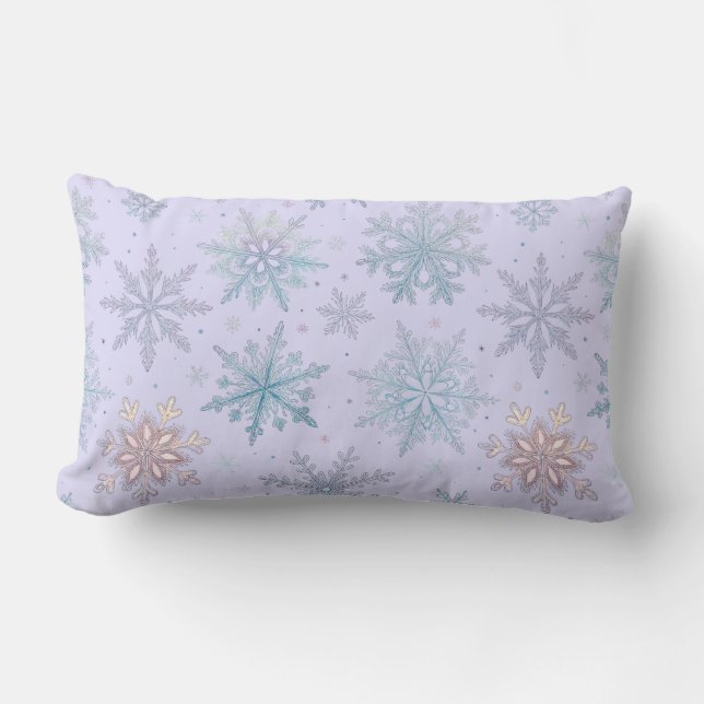 Cojín Lumbar “Almohada Lumbar Copo de Nieve (Anverso)