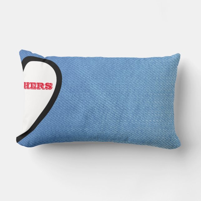 Cojín Lumbar ¡Almohada romántica! (Anverso)