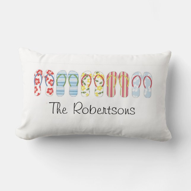 Cojín Lumbar almohadilla de los flip-flops de verano (Anverso)