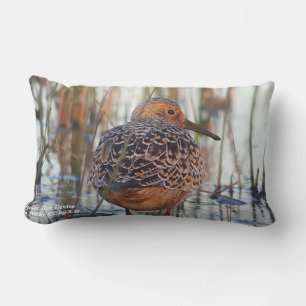 Cojín Lumbar Almohadilla Save Our Shorebirds de RoseWrites