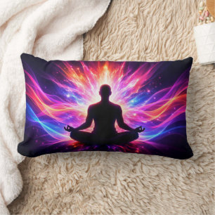 Cojín Lumbar Almohadón de Meditación Yoga Chakra Arte Colorido
