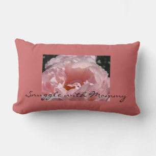 Cojín Lumbar Almohadón de Snuggler con Mamá Rosas Rosadas