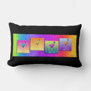 Cojín Lumbar ALMOHADÓN LUMBAR reversible MARTINIS Pop Art