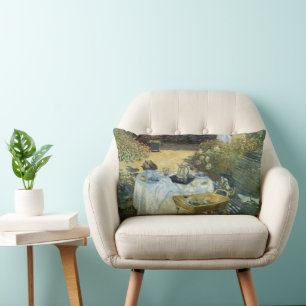 Cojín Lumbar Almuerzo de Claude Monet, Impresionismo antiguo