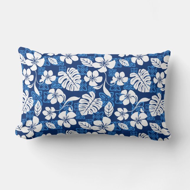 COJÍN LUMBAR ALOHA FRIDAY (AZUL) (Anverso)