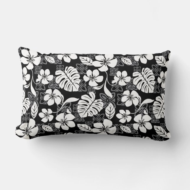 COJÍN LUMBAR ALOHA FRIDAY (NEGRO) (Anverso)