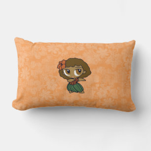 Cojín Lumbar Aloha Honeys Hula Chica Reversible Lumbar Pillows