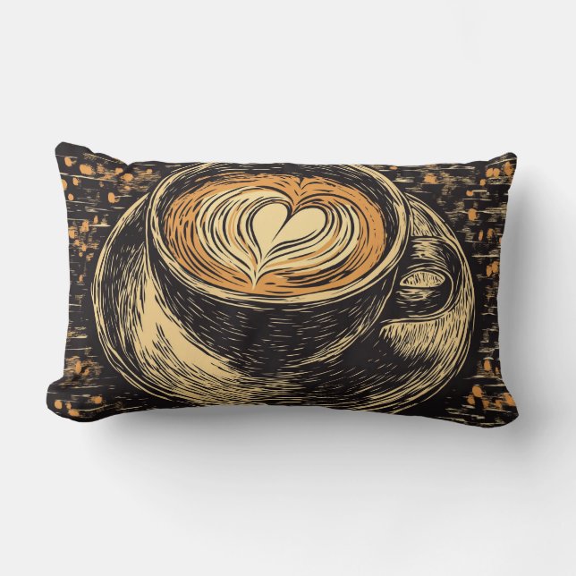 Cojín Lumbar Ama tu café Lumbar Pillow (Anverso)