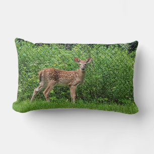 Cojín Lumbar Amanecer frente a una cerca