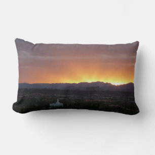 Cojín Lumbar Amanecer sobre el paisaje de St. George Utah