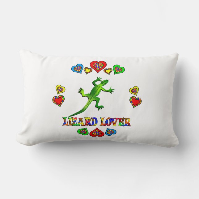 Cojín Lumbar Amante del lagarto (Anverso)
