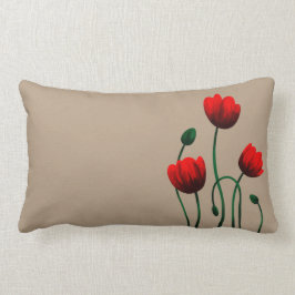 Cojín Lumbar Amapola roja