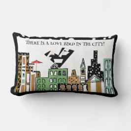 COJÍN LUMBAR AMAR EL AVE EN LA CIUDAD